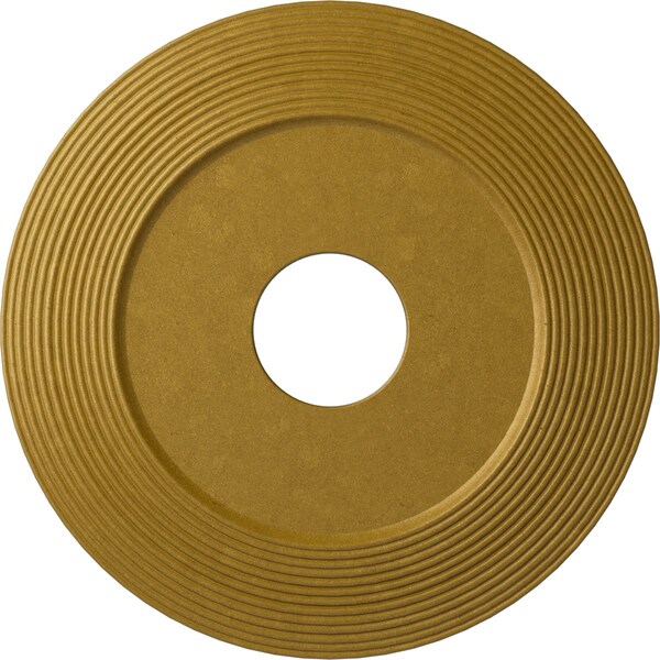 Ekena Millwork Adonis Ceiling Medallion (Fits Canopies up to 10 1/4"), 16 1/8"OD x 3 5/8"ID x 1"P, Pharaohs Gold CM16ADPGS - main